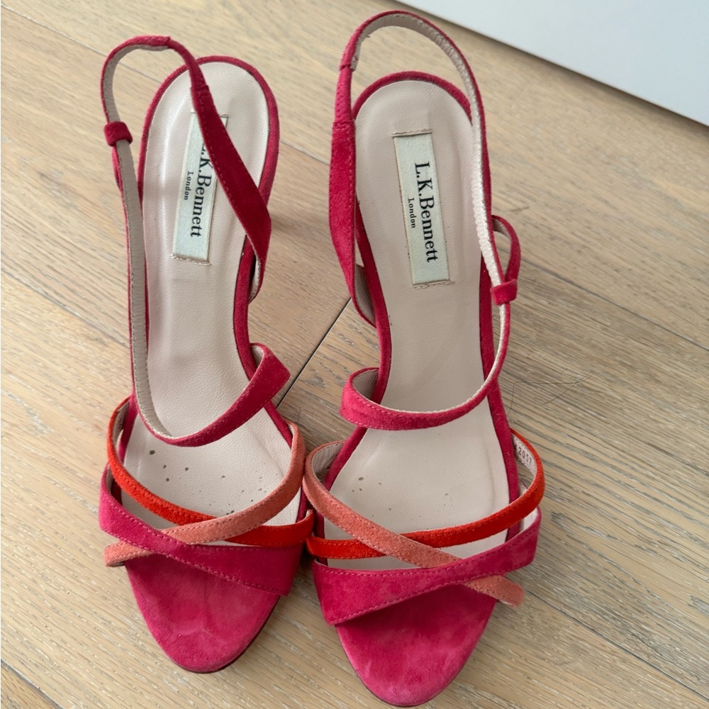Gentle used l.k. Bennet pink high heel 35